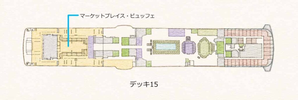 マーケットプレイス・ビュッフェの配置の画像