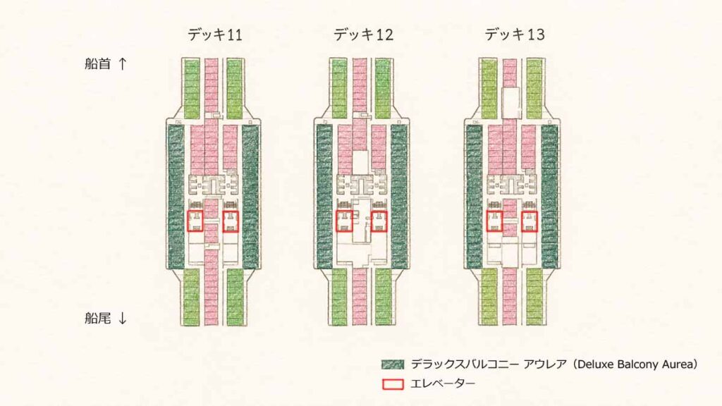 デッキ11・12・13中央の画像